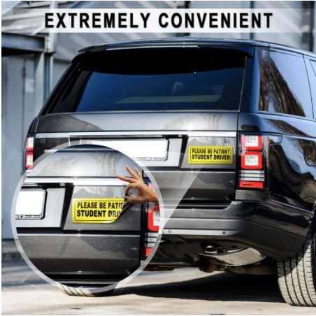 Student Driver Sticker | Reusable Magnet