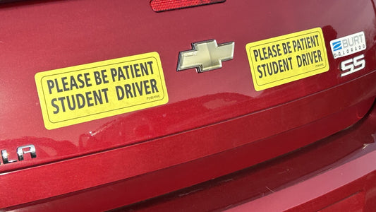 Student Driver Stickers | Simple & Cheap Hack to Keep New Drivers Safe