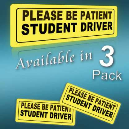 Student Driver Sticker | Reusable Magnet